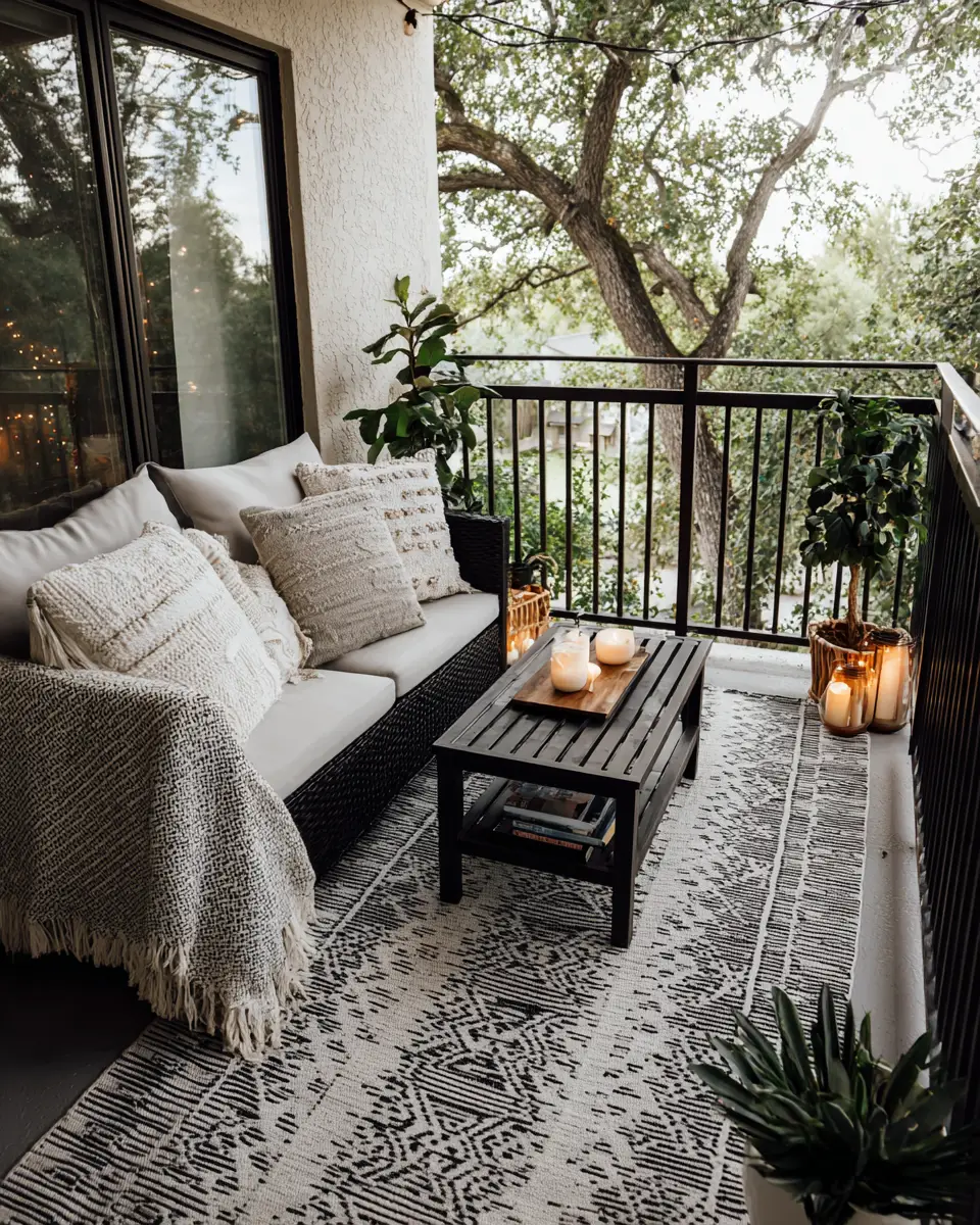 Navy Vintage Balcony Decor Ideas