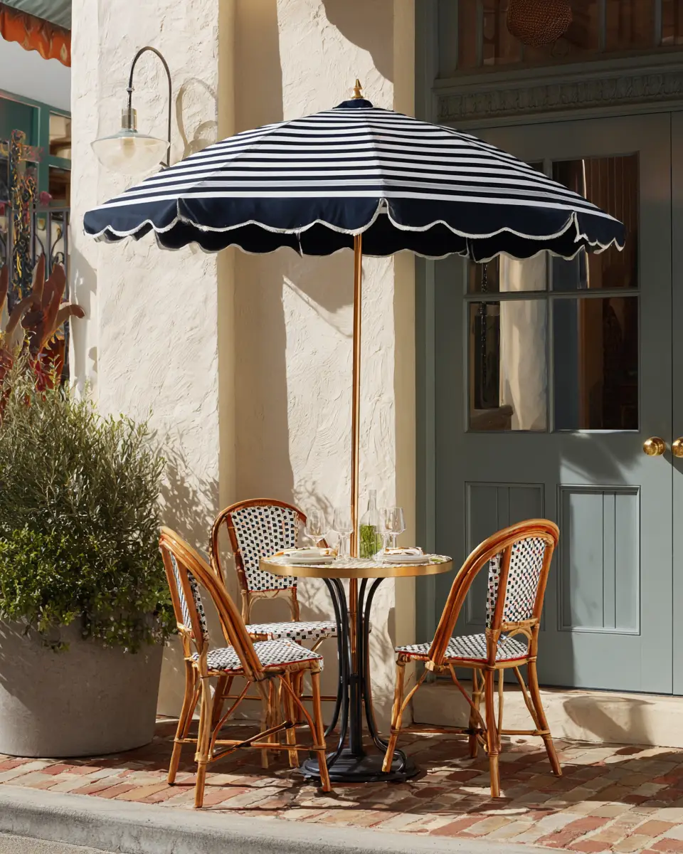 Navy Vintage Balcony Decor Ideas