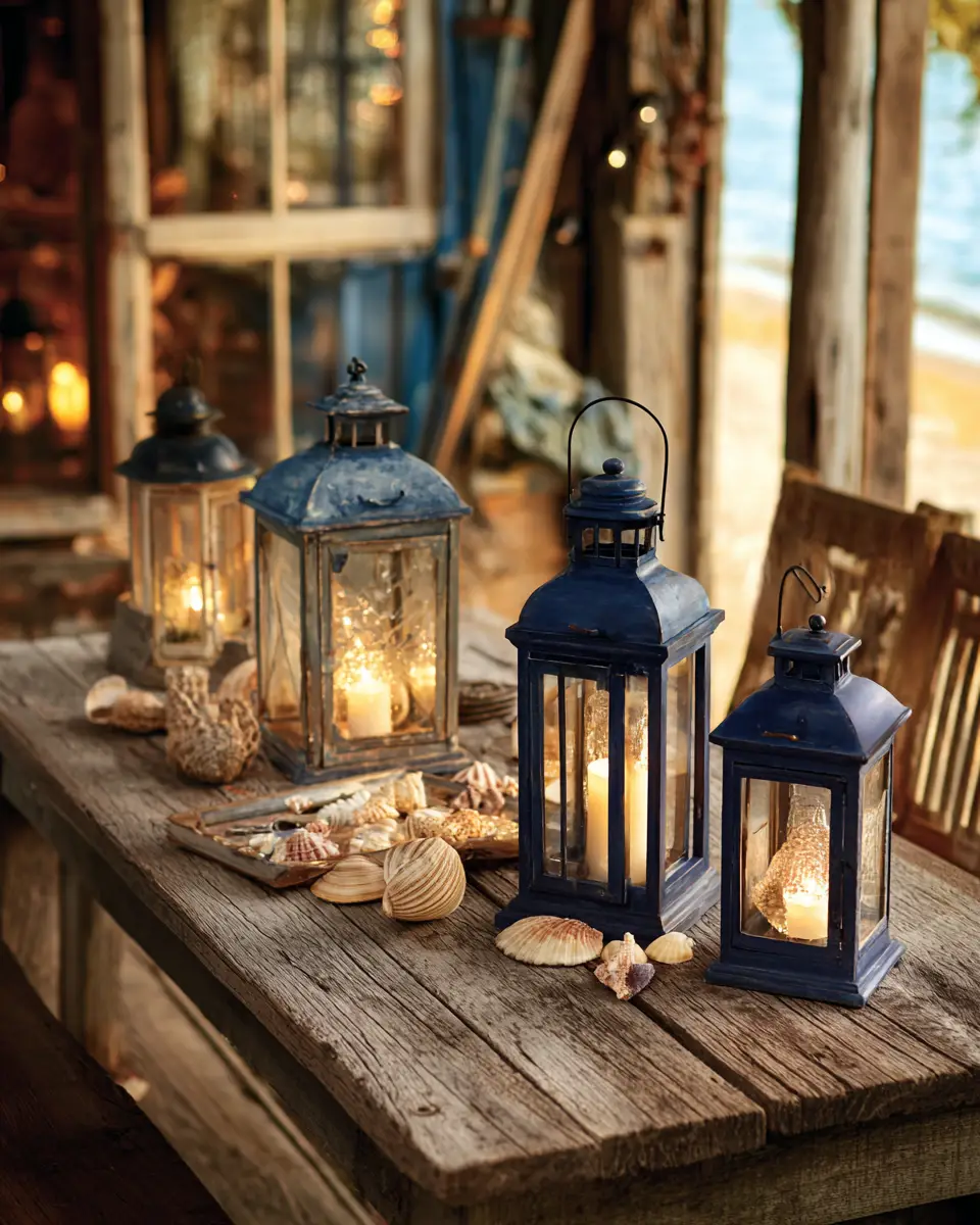 Navy Vintage Balcony Decor Ideas