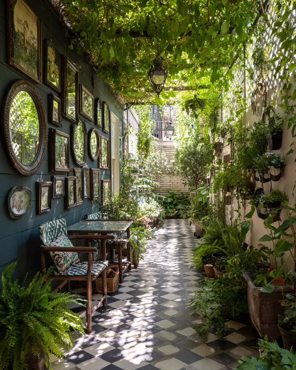 Navy Vintage Patio Decor Ideas