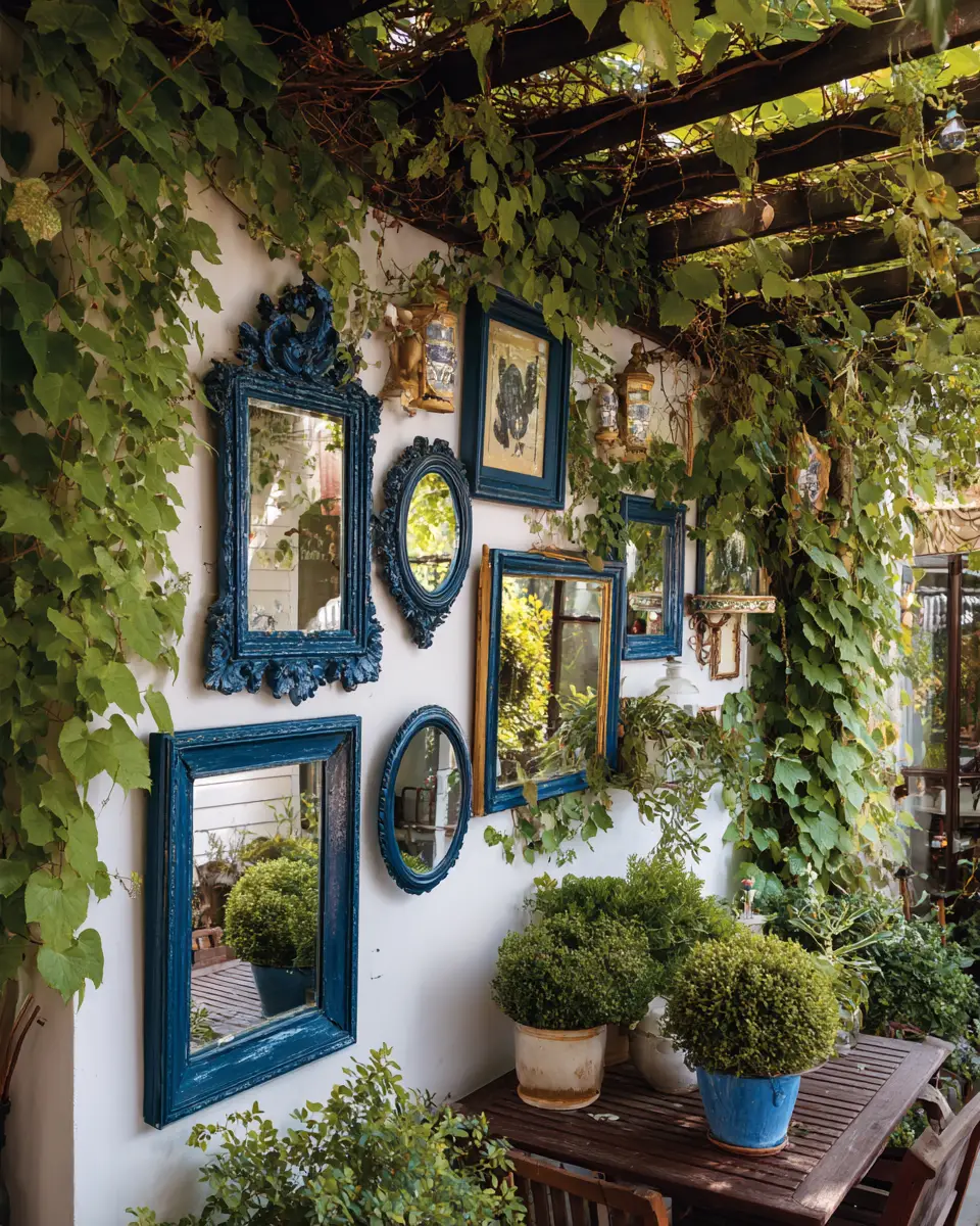 Navy Vintage Patio Decor Ideas