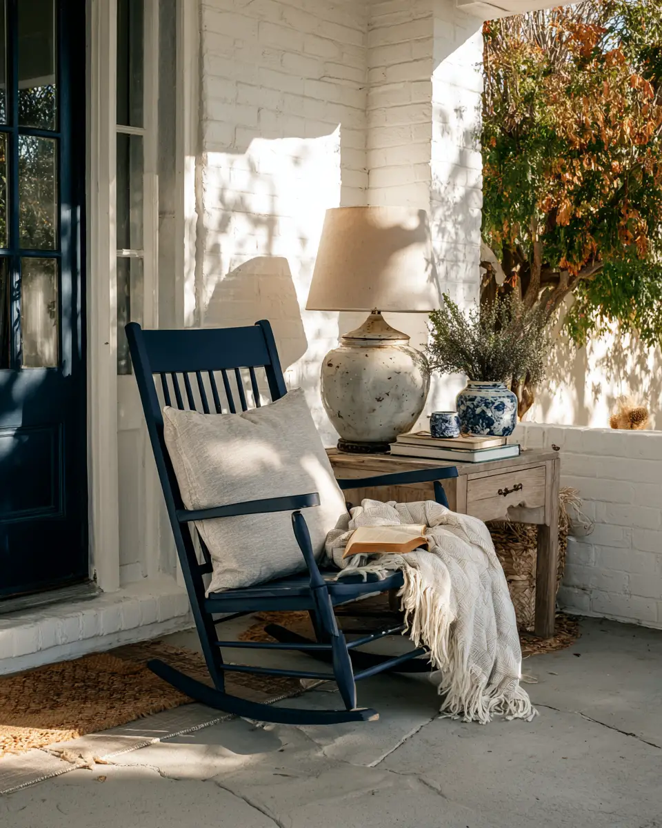 Navy Vintage Patio Decor Ideas