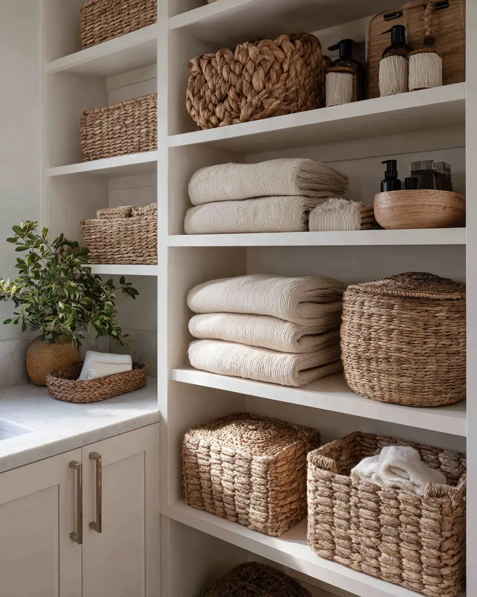 Neutral Art Deco Laundry Room Decor Ideas