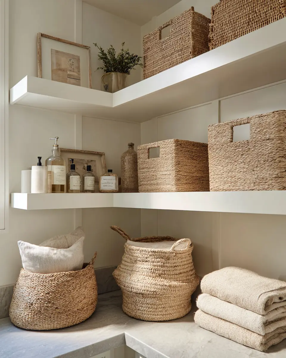 Neutral Art Deco Laundry Room Decor Ideas