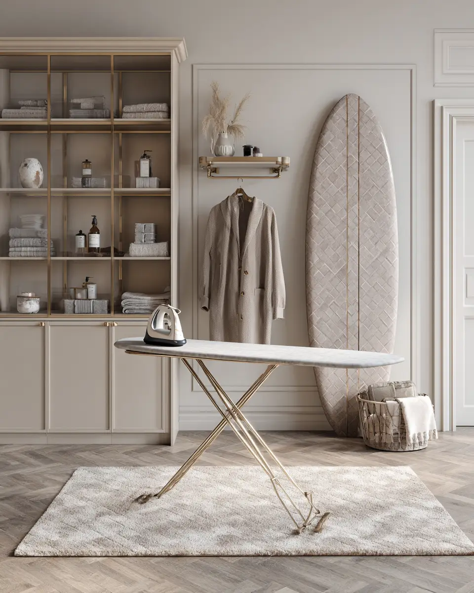 Neutral Art Deco Laundry Room Decor Ideas