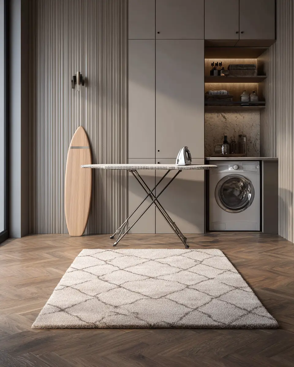 Neutral Art Deco Laundry Room Decor Ideas