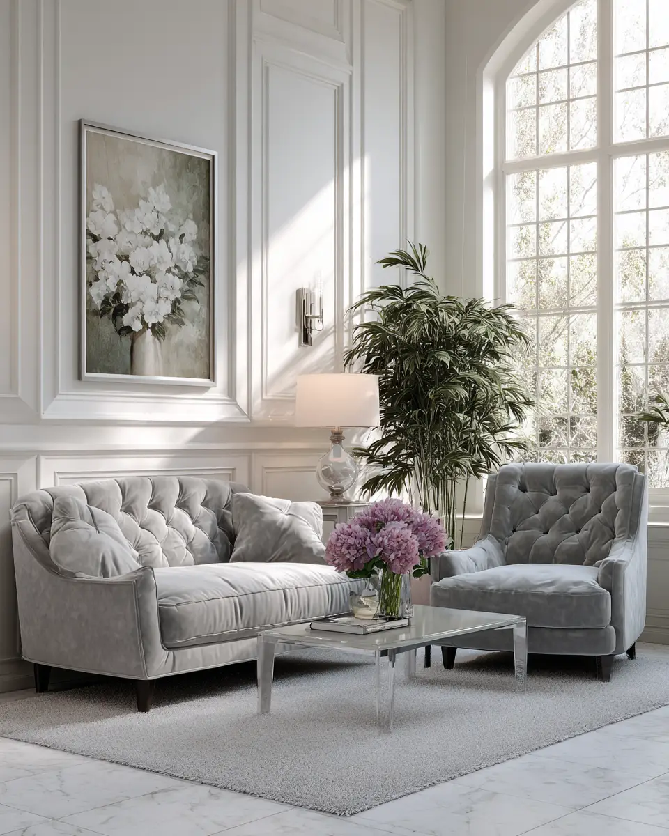 Neutral Art Deco Living Room Decor Ideas