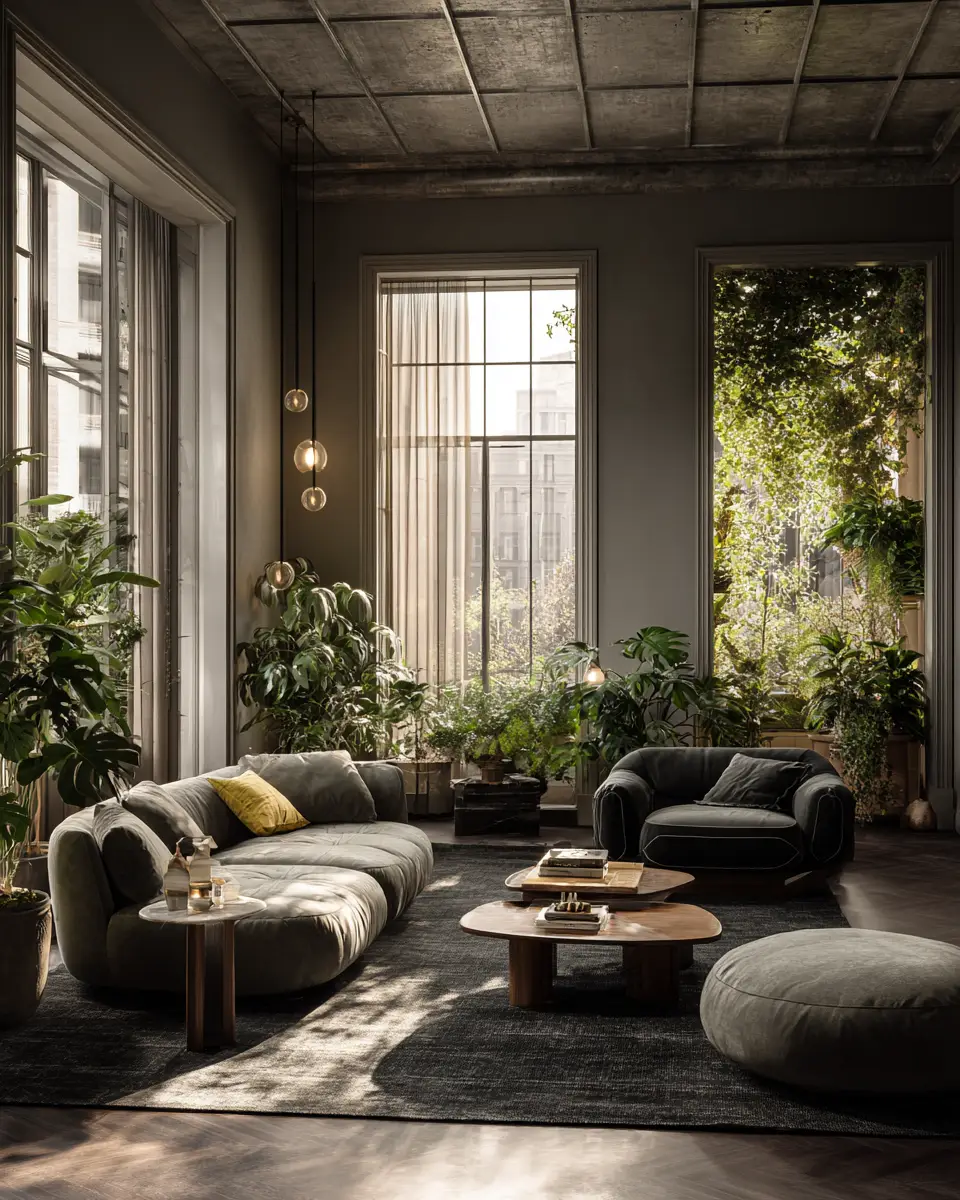 Neutral Art Deco Living Room Decor Ideas