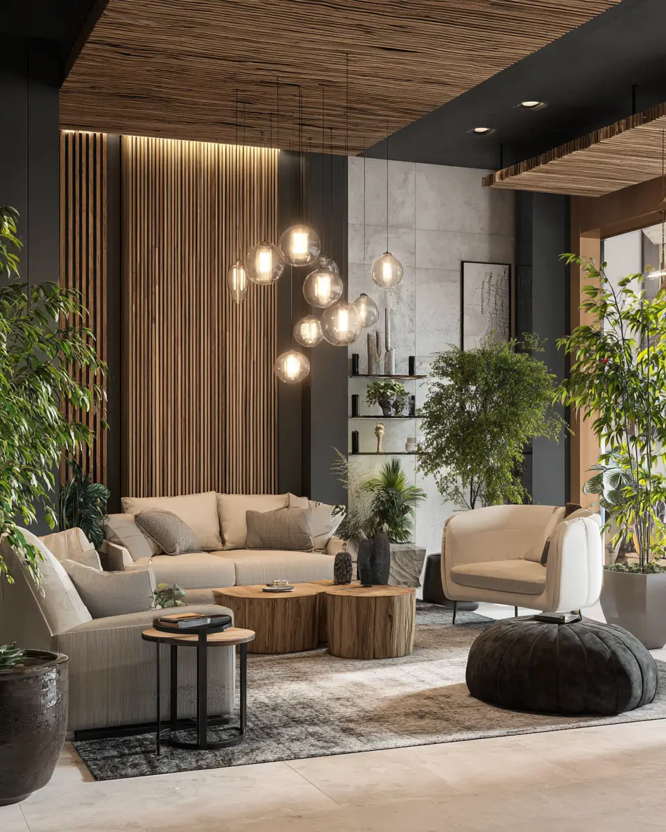 Neutral Art Deco Living Room Decor Ideas