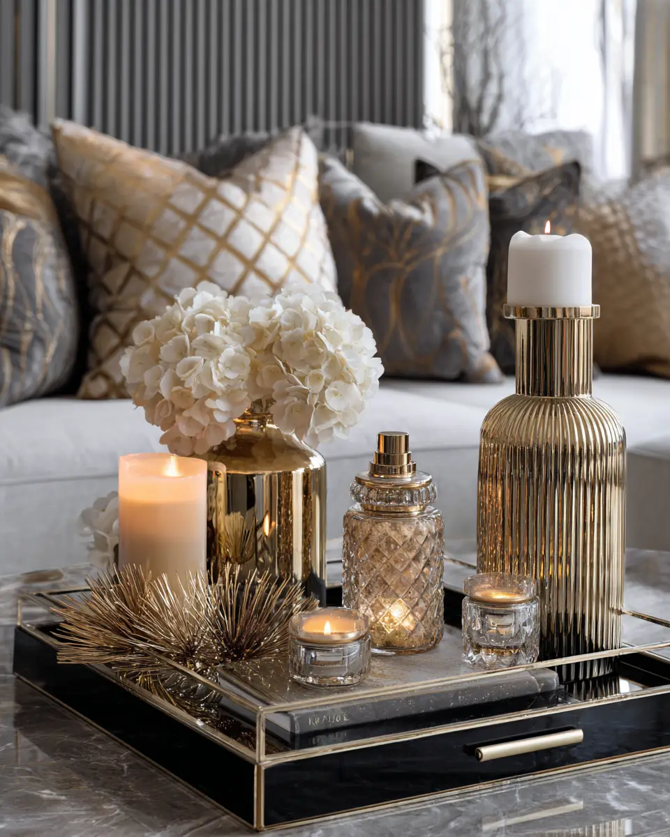 Neutral Art Deco Living Room Decor Ideas