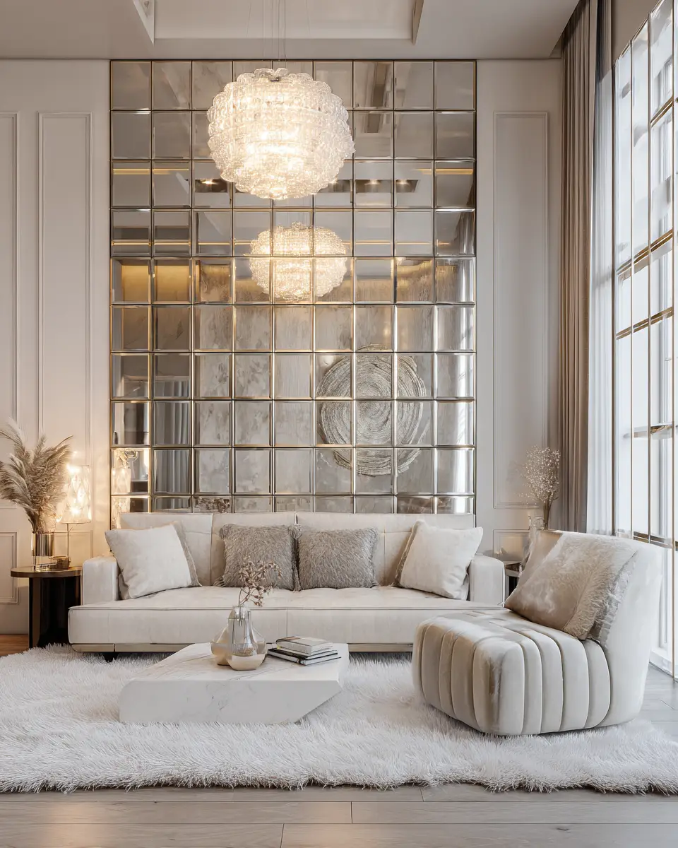 Neutral Art Deco Living Room Decor Ideas
