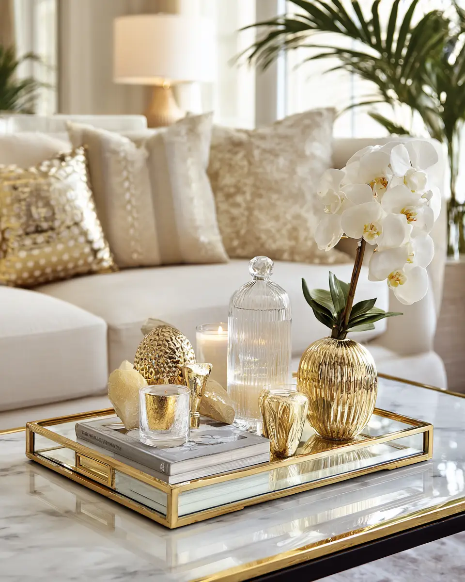 Neutral Art Deco Living Room Decor Ideas