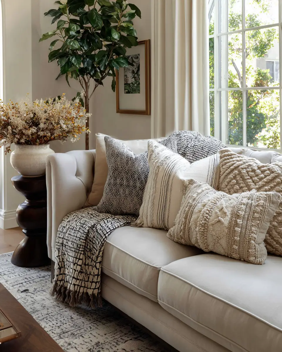 Neutral Art Deco Living Room Decor Ideas