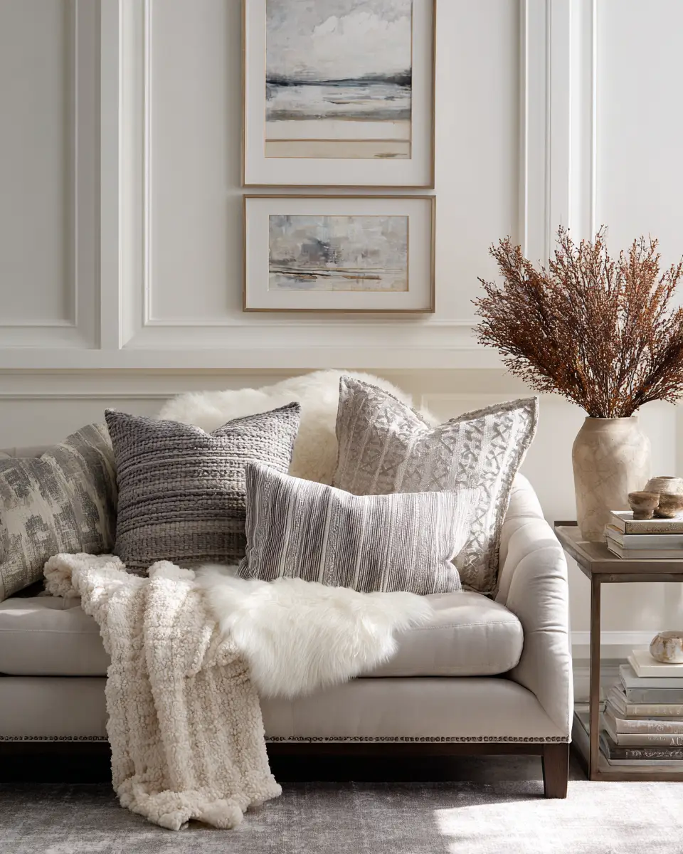 Neutral Art Deco Living Room Decor Ideas