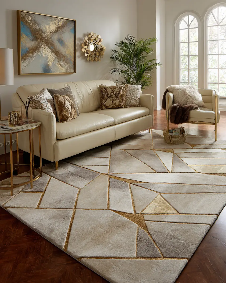 Neutral Art Deco Living Room Decor Ideas