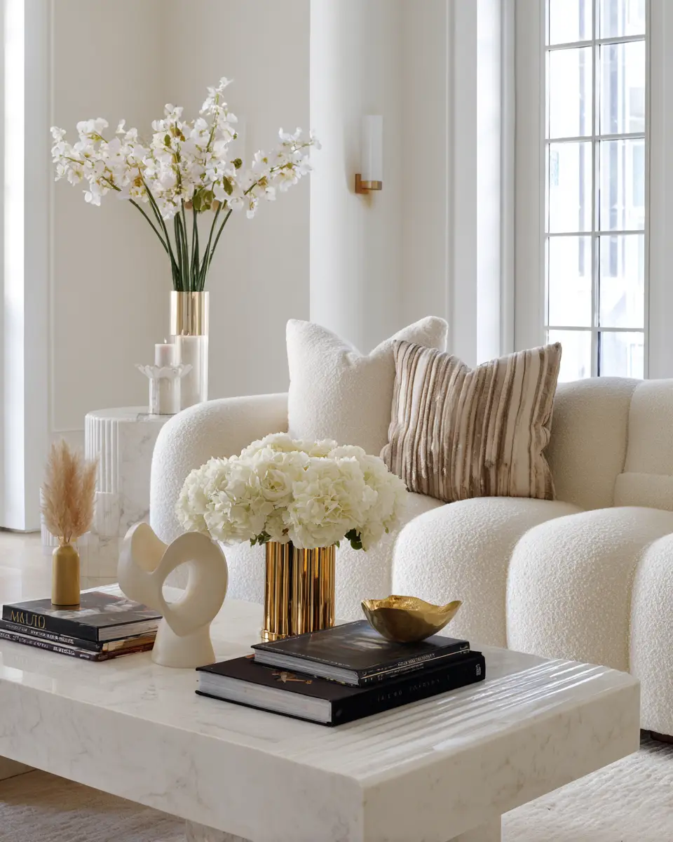 Neutral Art Deco Living Room Decor Ideas