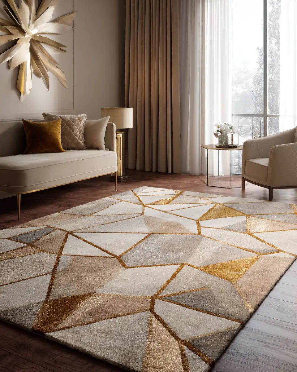 Neutral Art Deco Living Room Decor Ideas