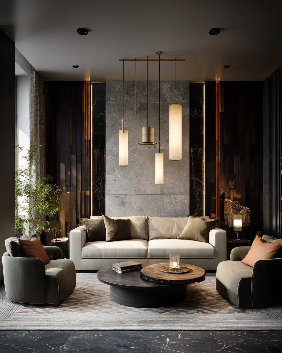 Neutral Art Deco Living Room Decor Ideas