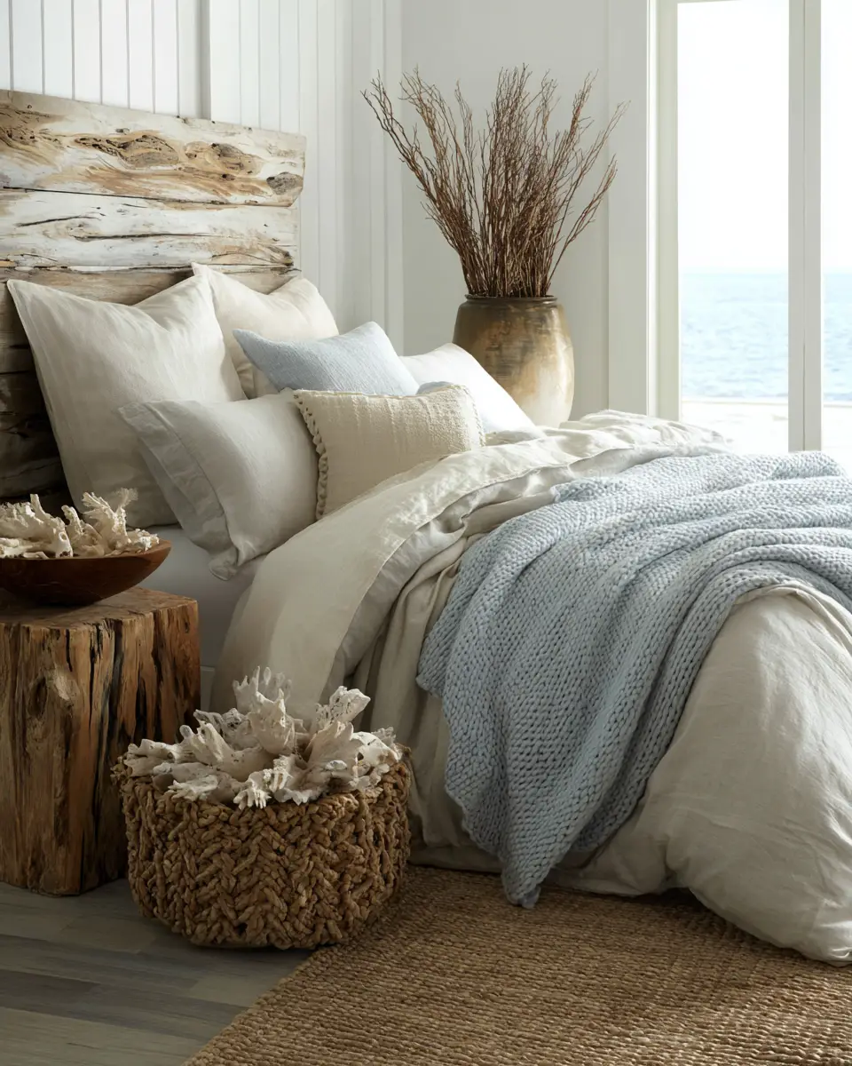 Neutral Coastal Bedroom Decor Ideas