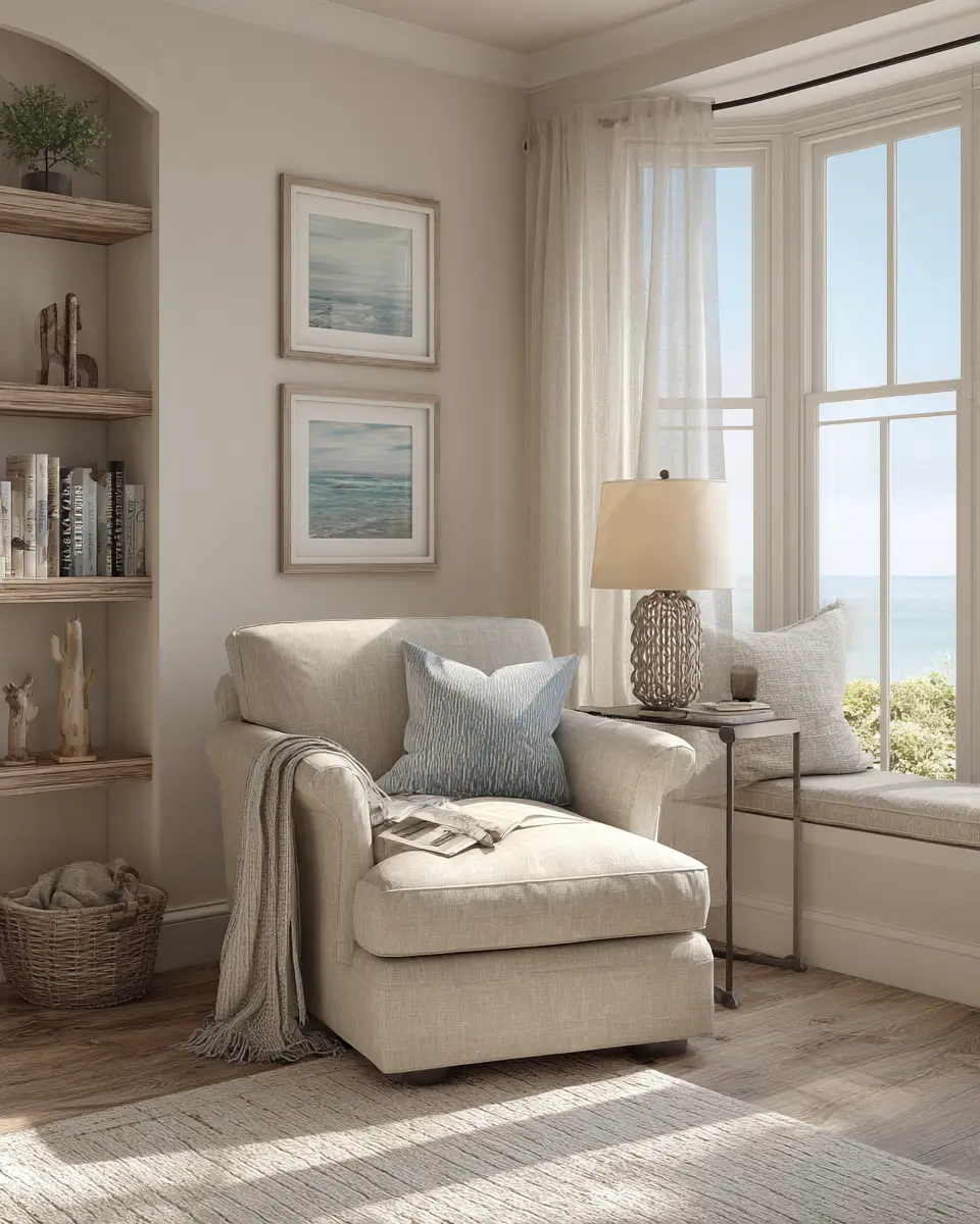 Neutral Coastal Bedroom Decor Ideas