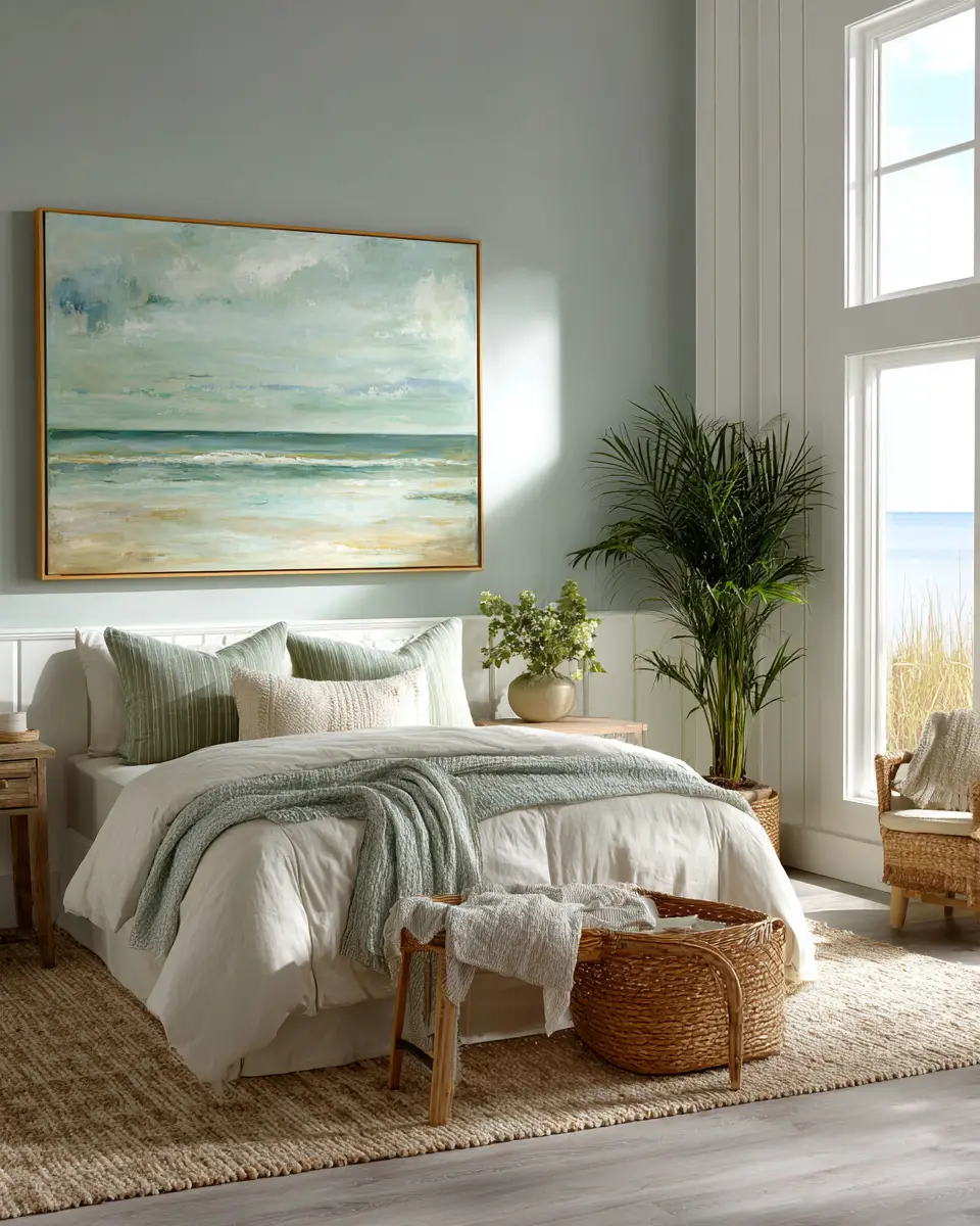 Neutral Coastal Bedroom Decor Ideas