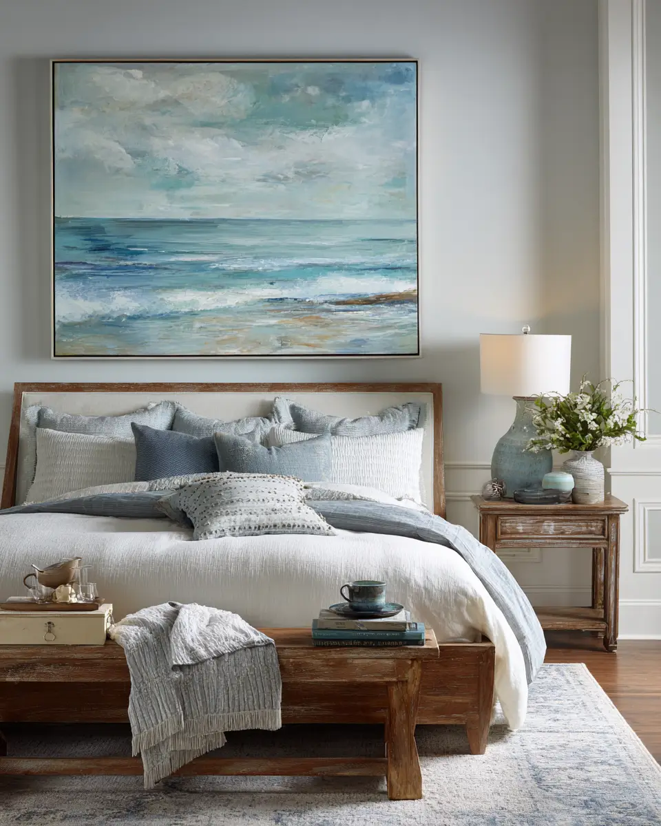 Neutral Coastal Bedroom Decor Ideas