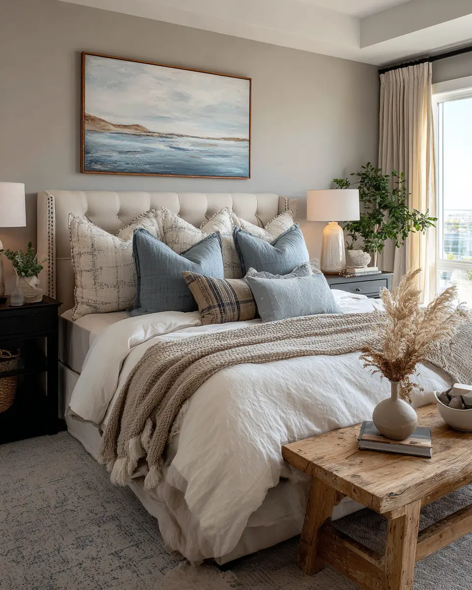 Neutral Coastal Bedroom Decor Ideas