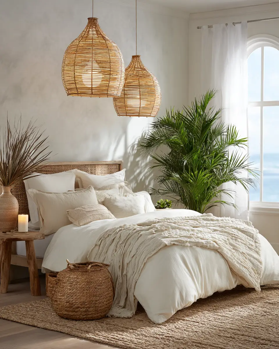 Neutral Coastal Bedroom Decor Ideas