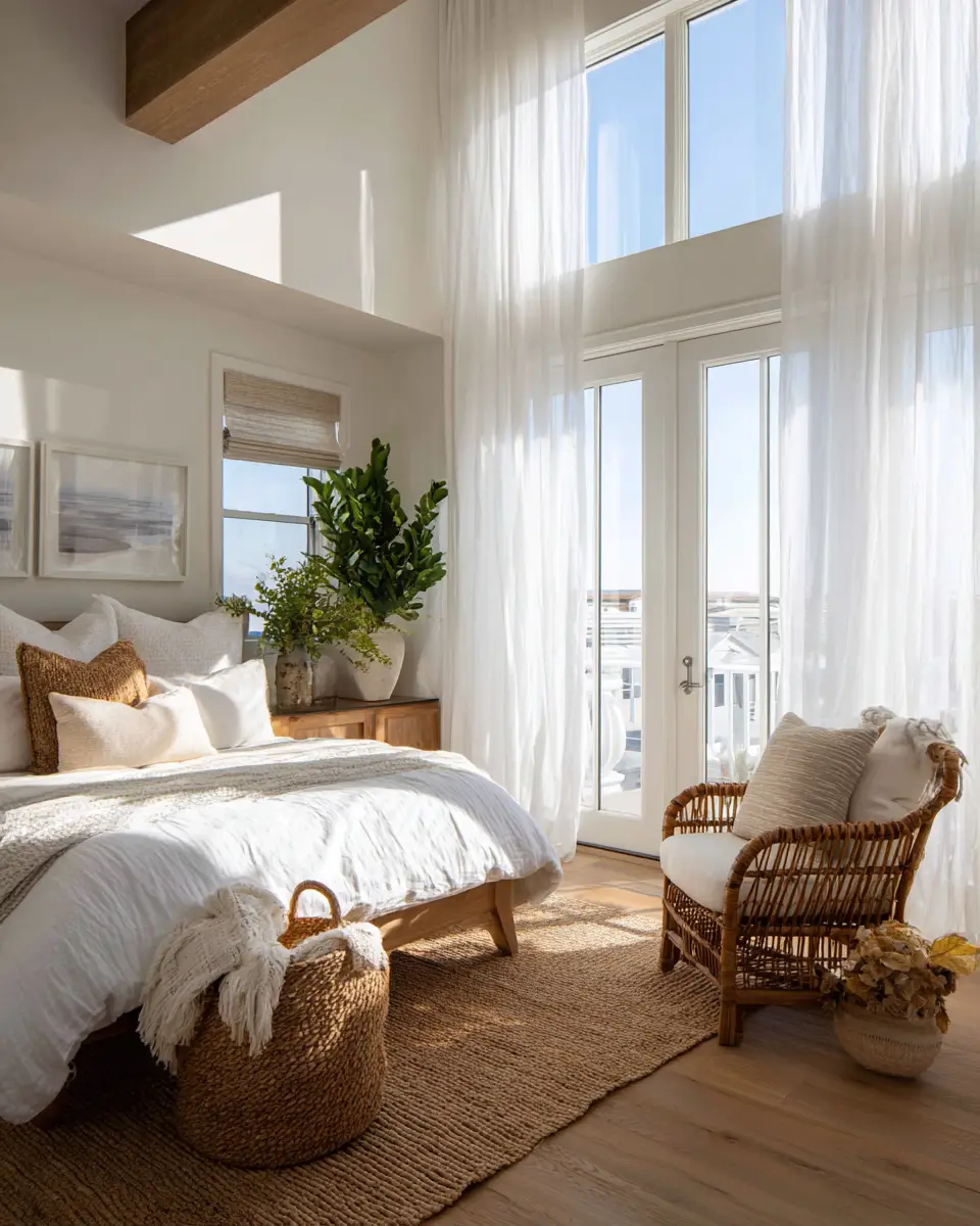 Neutral Coastal Bedroom Decor Ideas