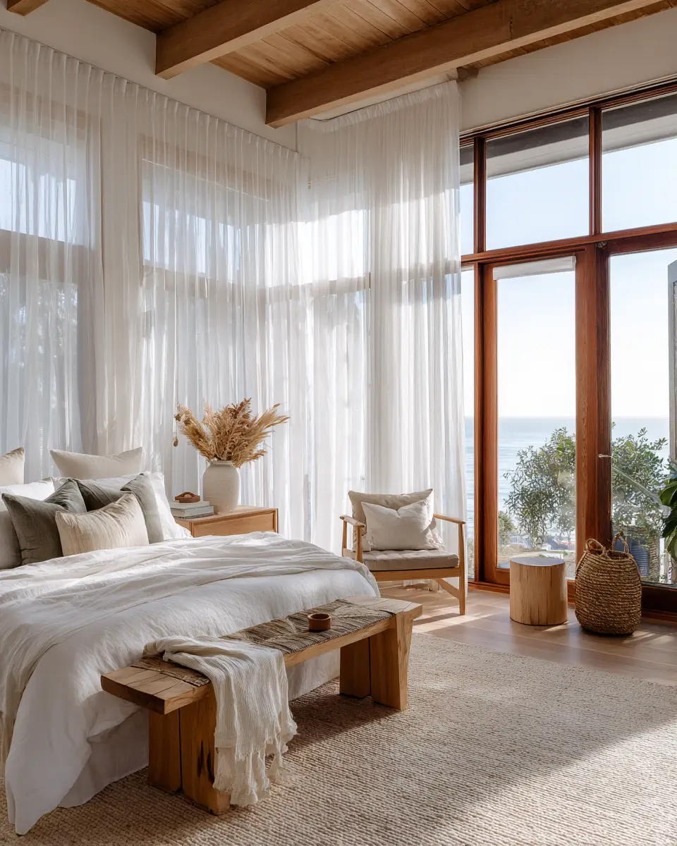 Neutral Coastal Bedroom Decor Ideas