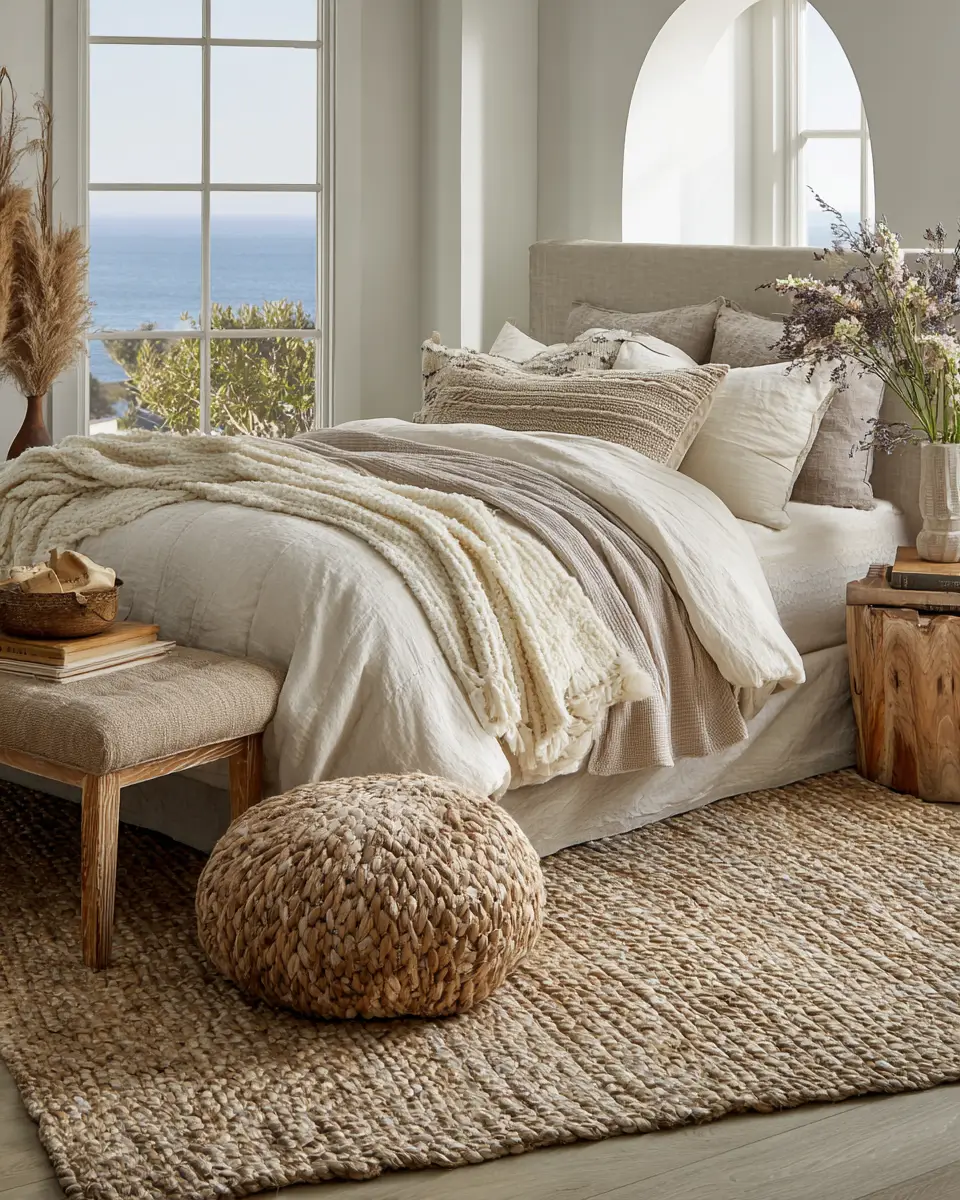 Neutral Coastal Bedroom Decor Ideas