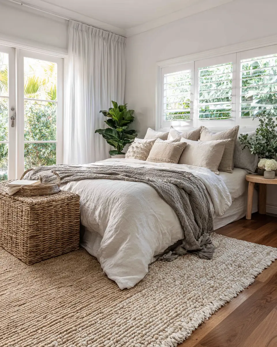 Neutral Coastal Bedroom Decor Ideas