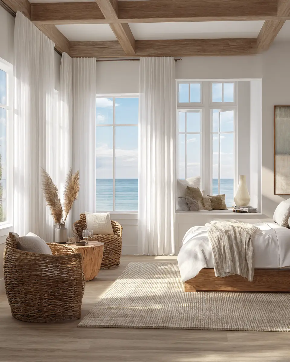 Neutral Coastal Bedroom Decor Ideas