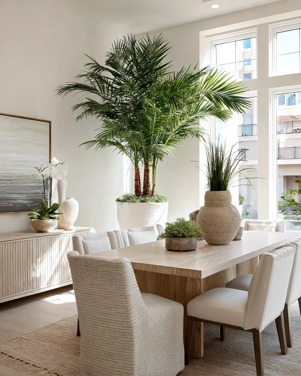 Neutral Coastal Dining Room Decor Ideas
