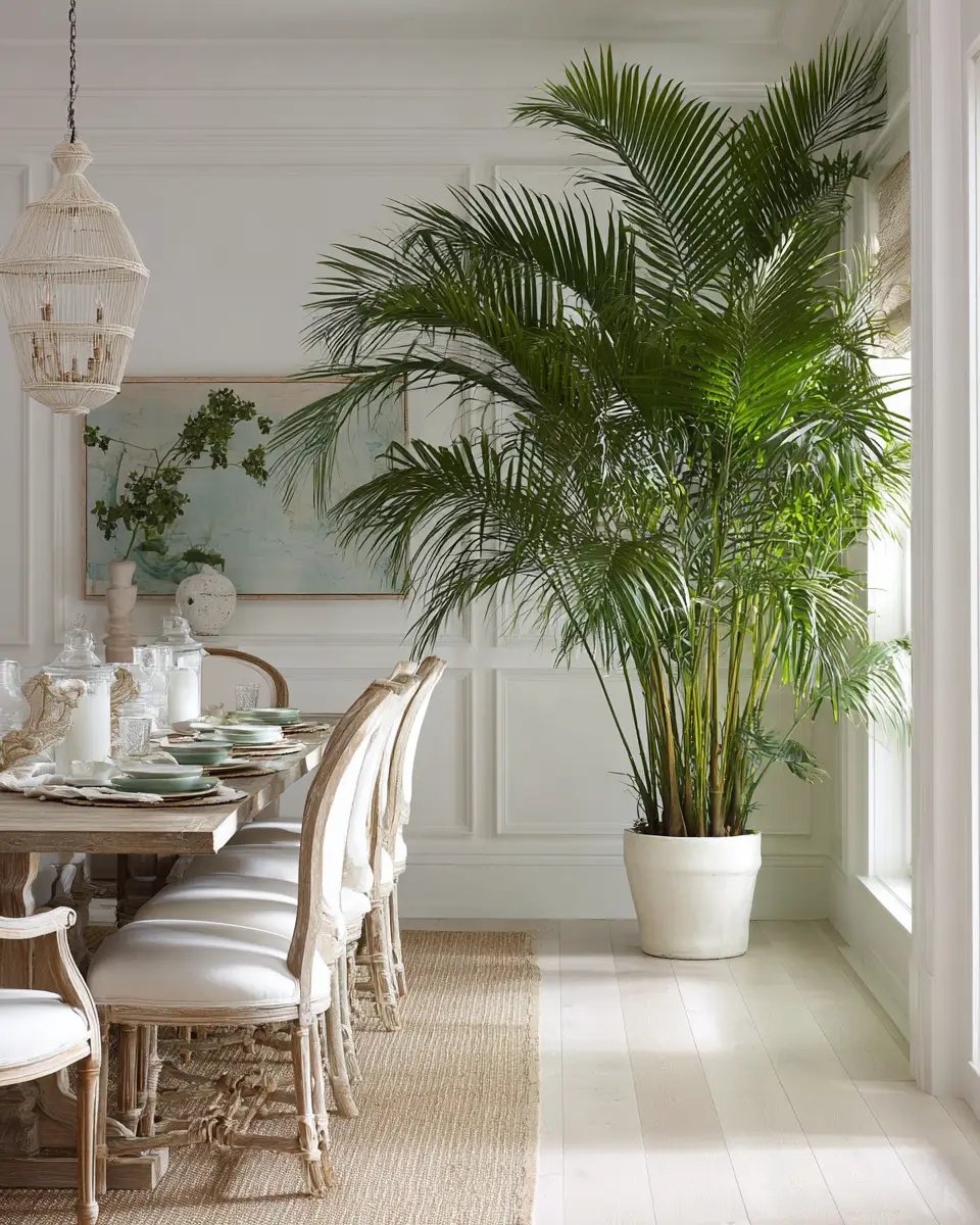 Neutral Coastal Dining Room Decor Ideas