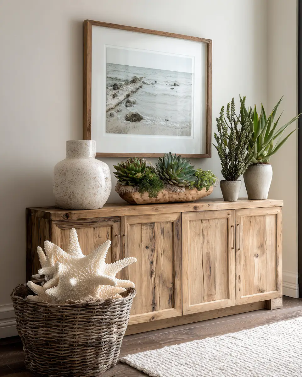 Neutral Coastal Dining Room Decor Ideas