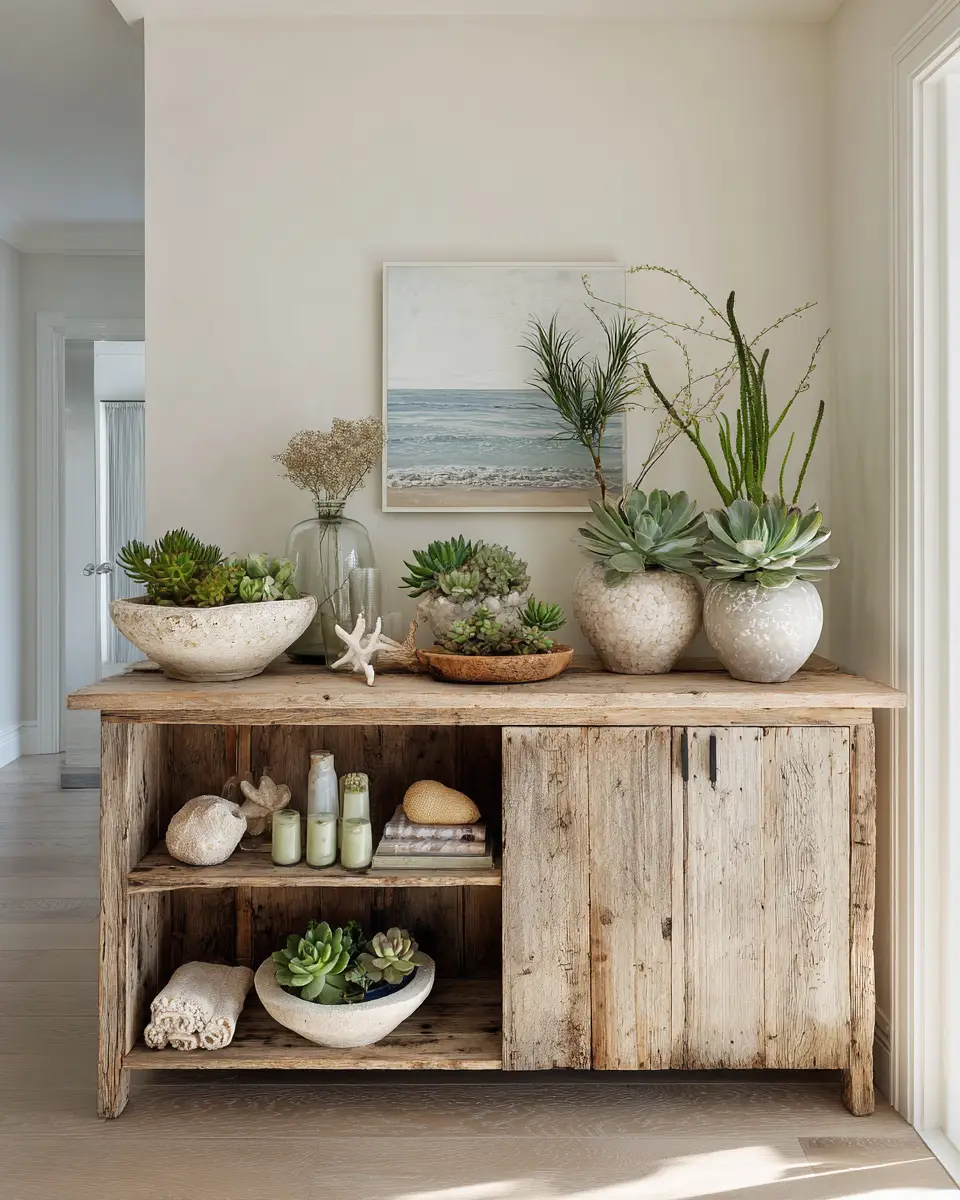 Neutral Coastal Dining Room Decor Ideas