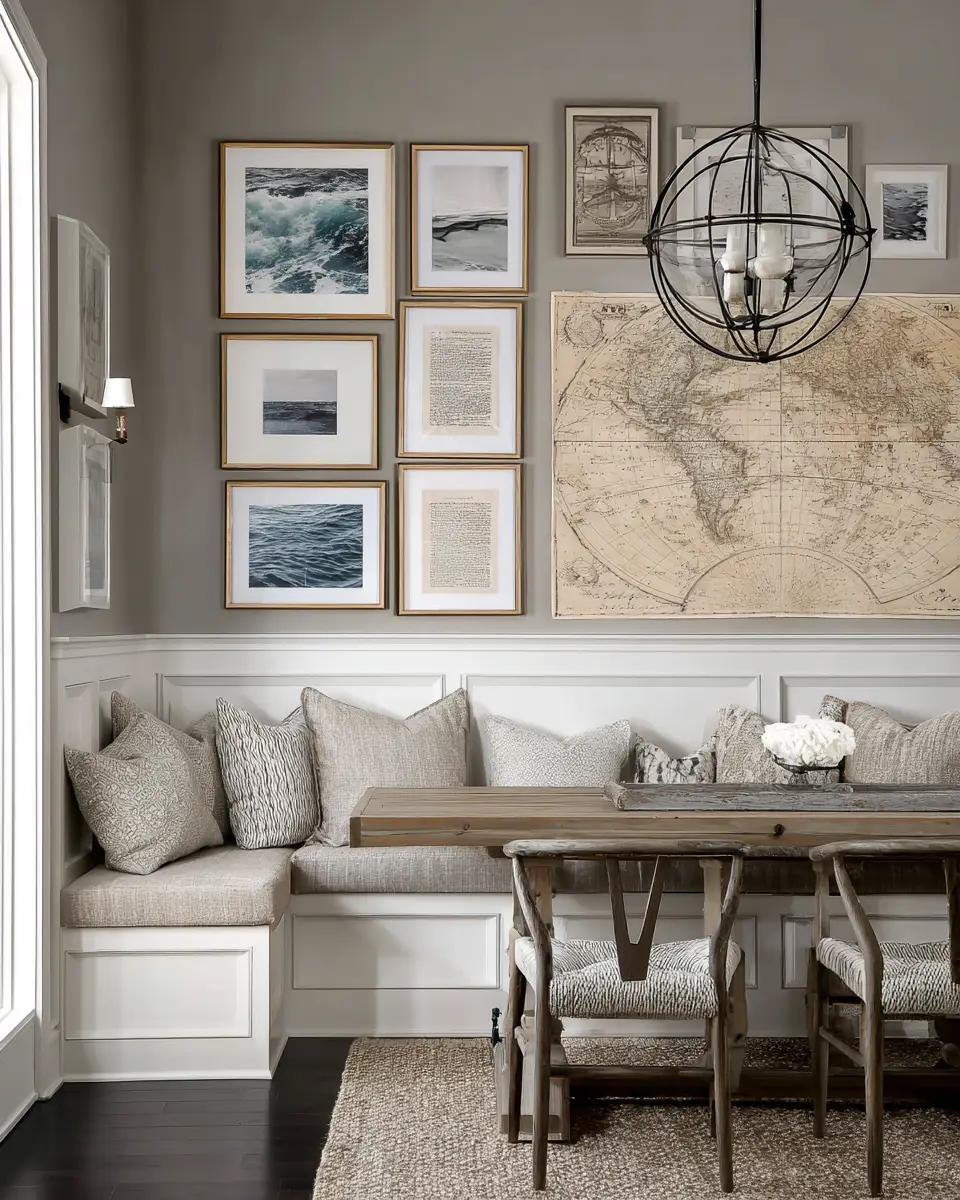 Neutral Coastal Dining Room Decor Ideas