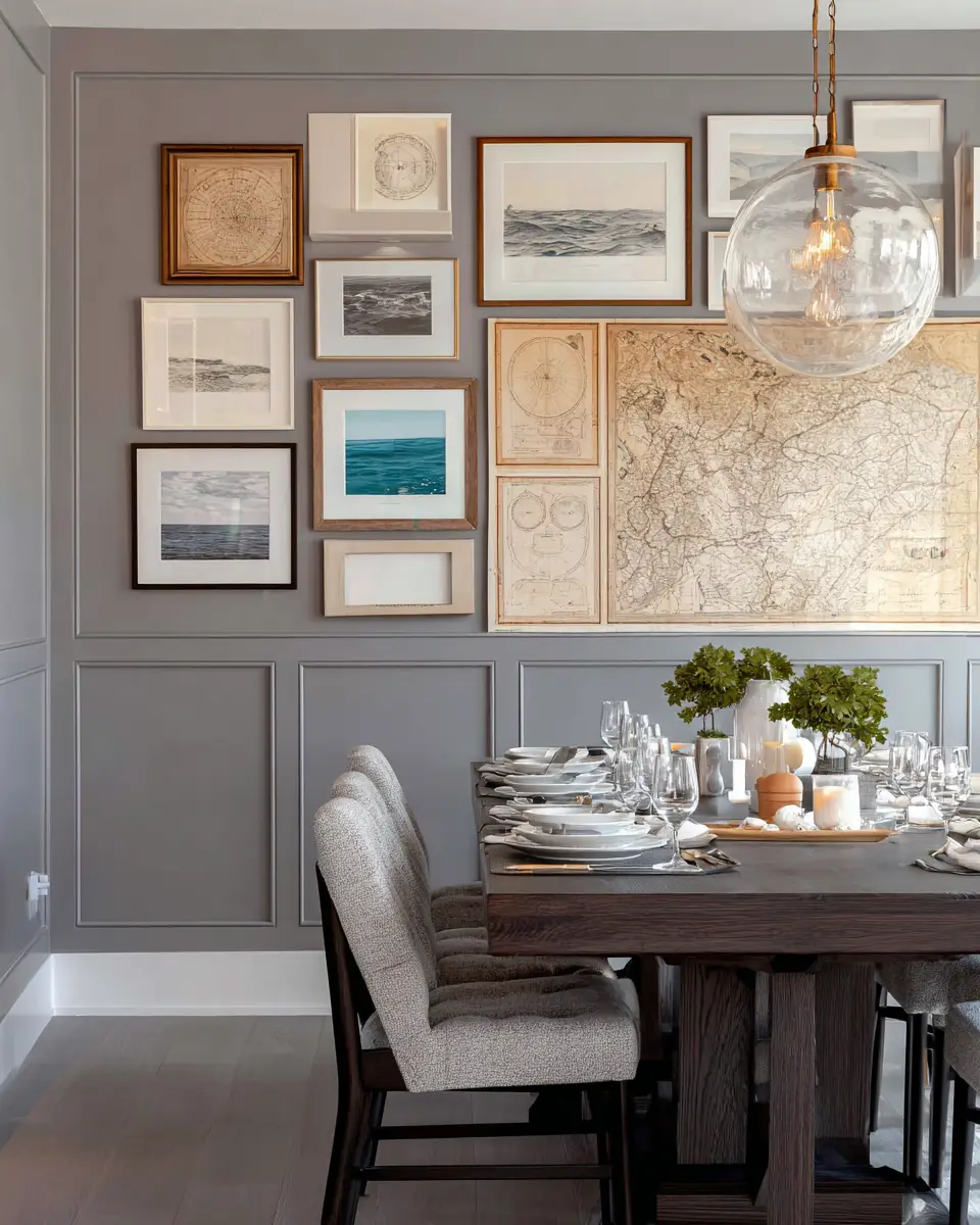Neutral Coastal Dining Room Decor Ideas