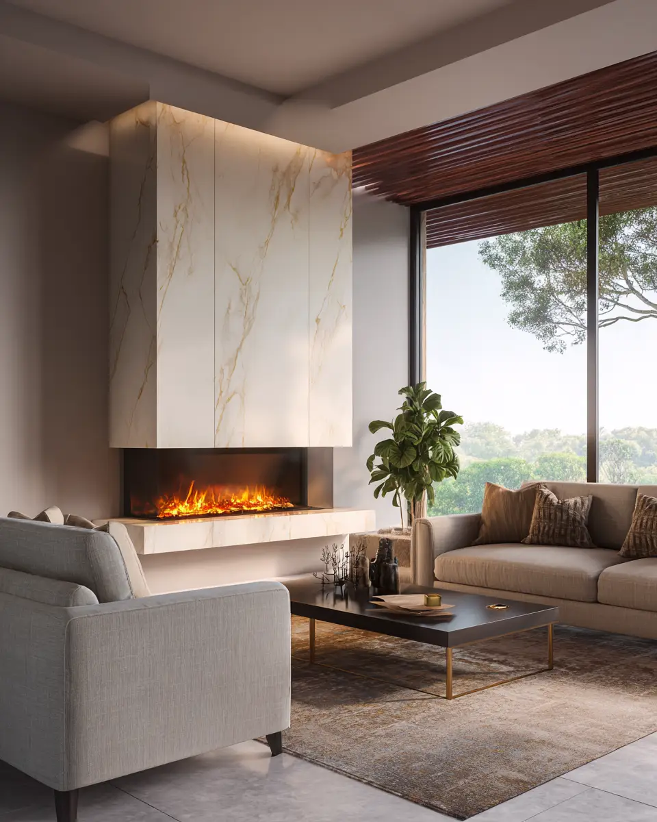 Neutral Contemporary Living Room Decor Ideas