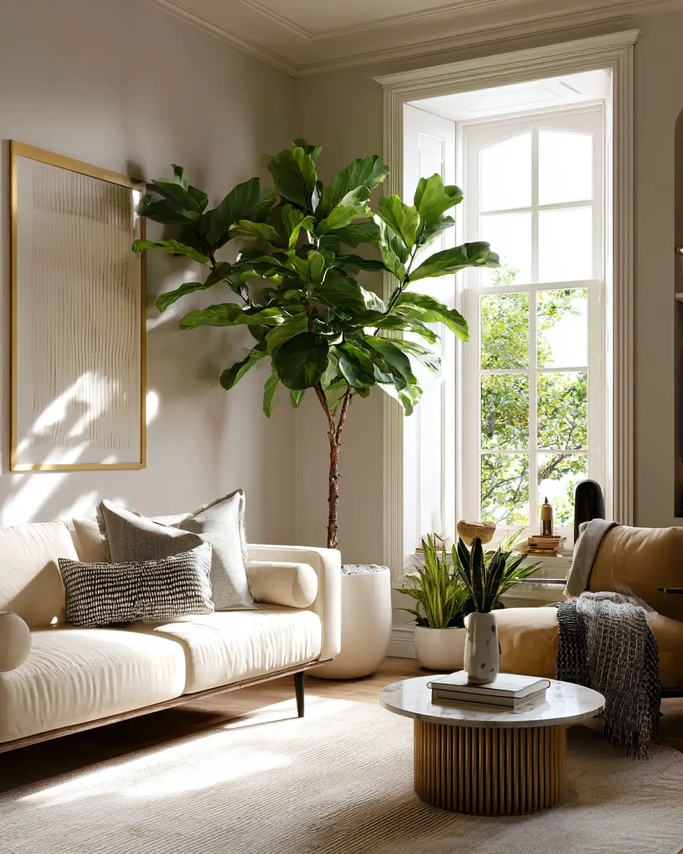 Neutral Contemporary Living Room Decor Ideas