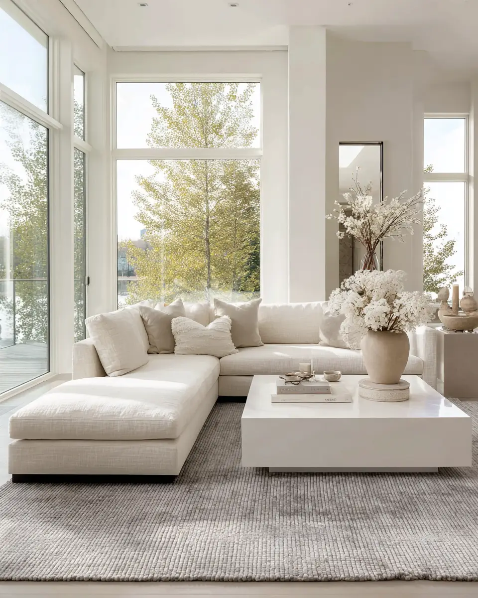 Neutral Contemporary Living Room Decor Ideas