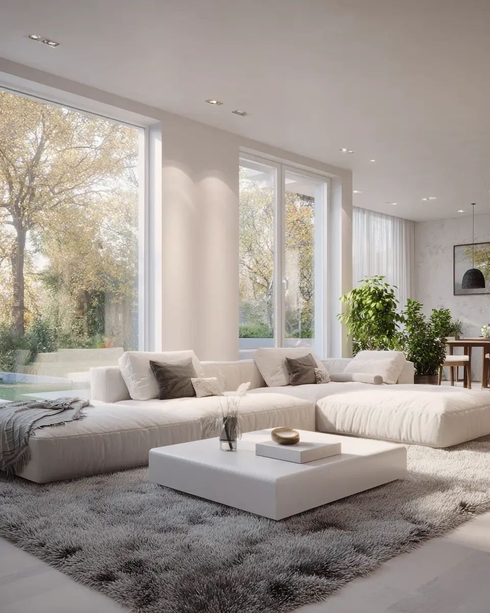 Neutral Contemporary Living Room Decor Ideas