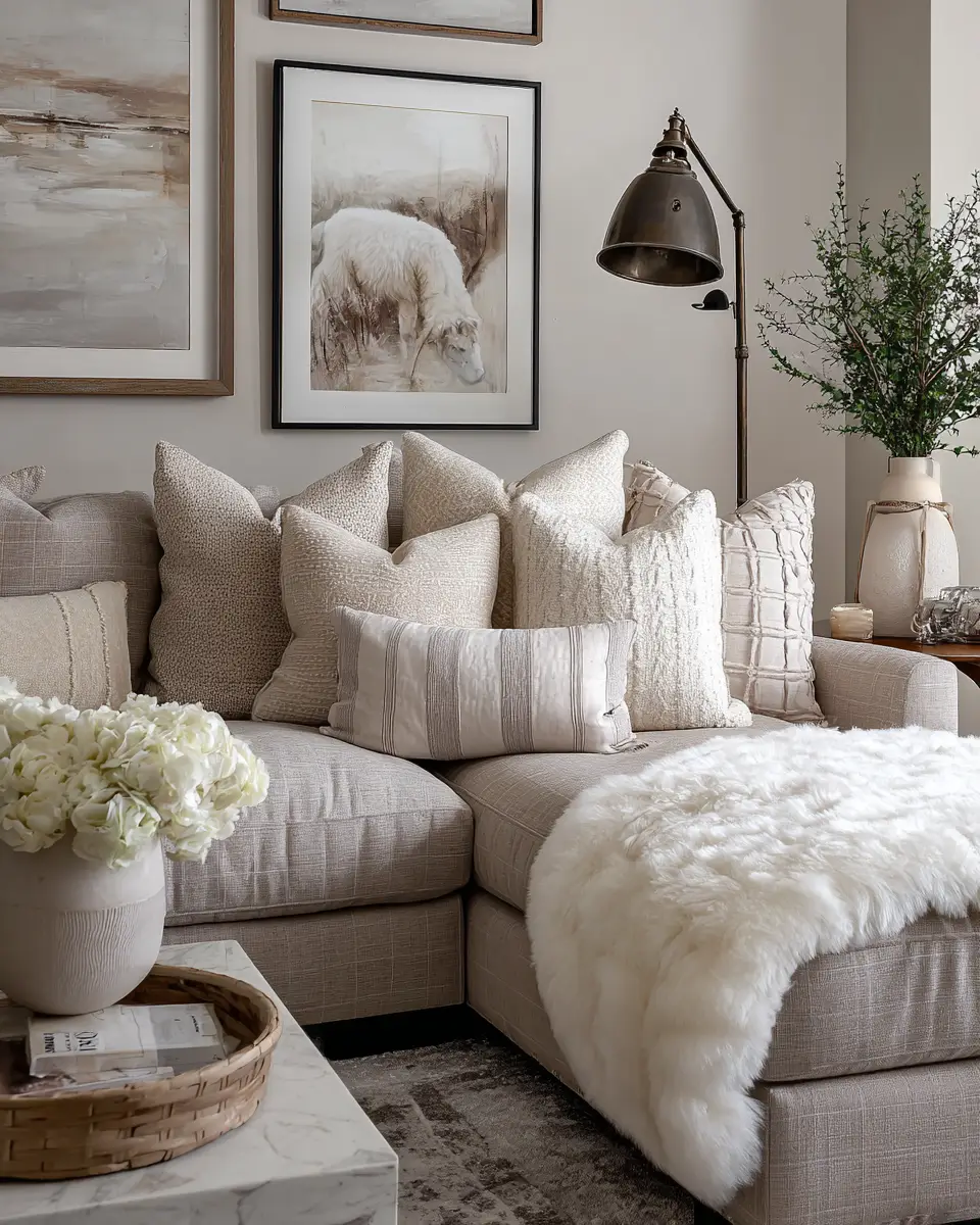 Neutral Contemporary Living Room Decor Ideas