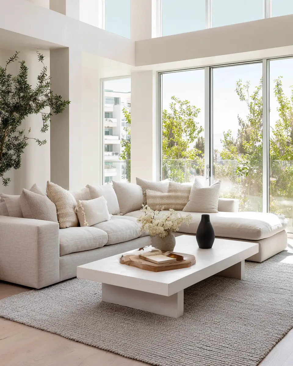 Neutral Contemporary Living Room Decor Ideas