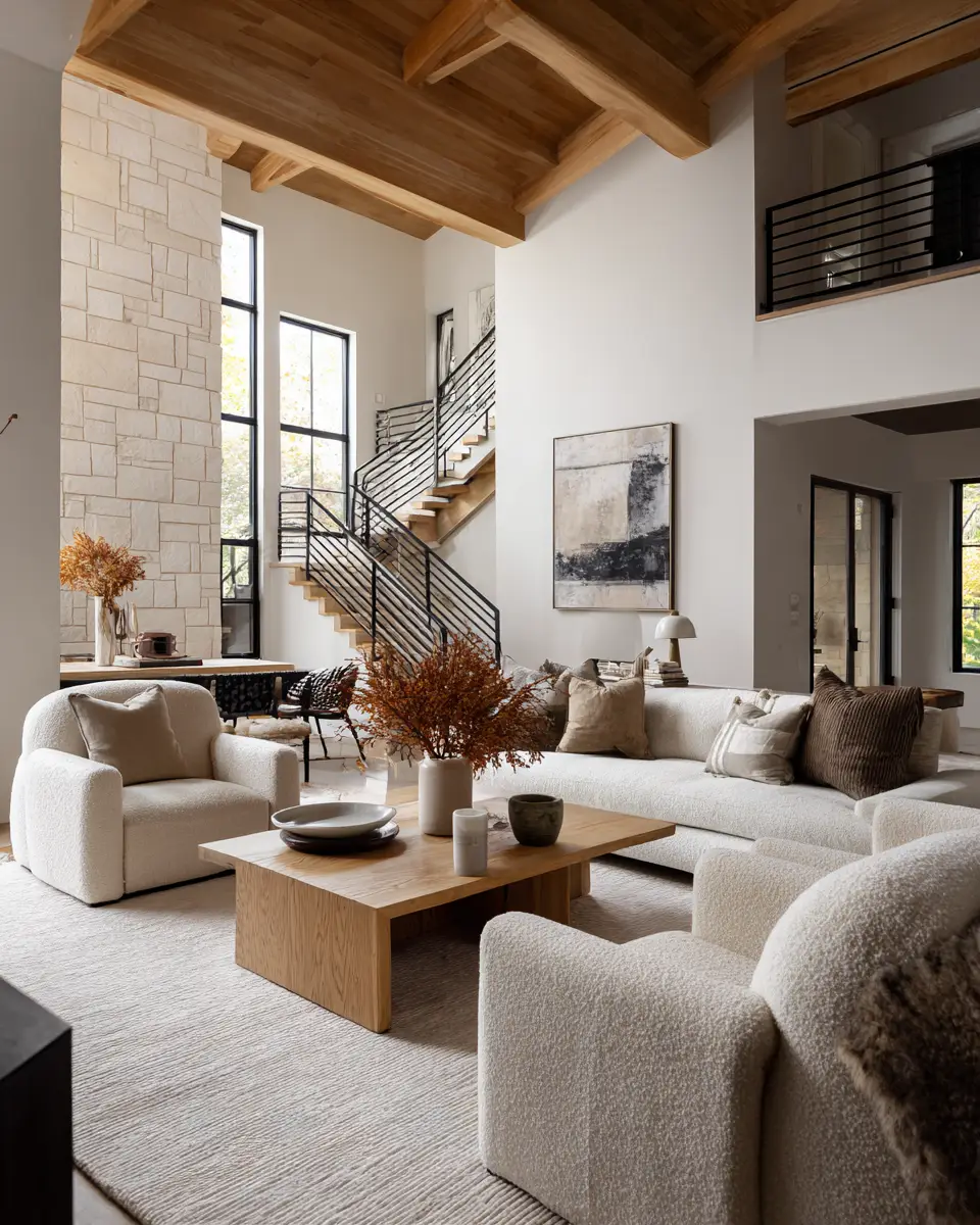 Neutral Contemporary Living Room Decor Ideas