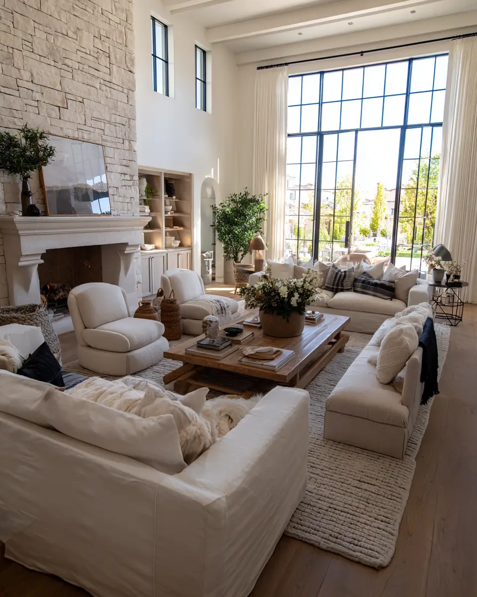 Neutral Contemporary Living Room Decor Ideas
