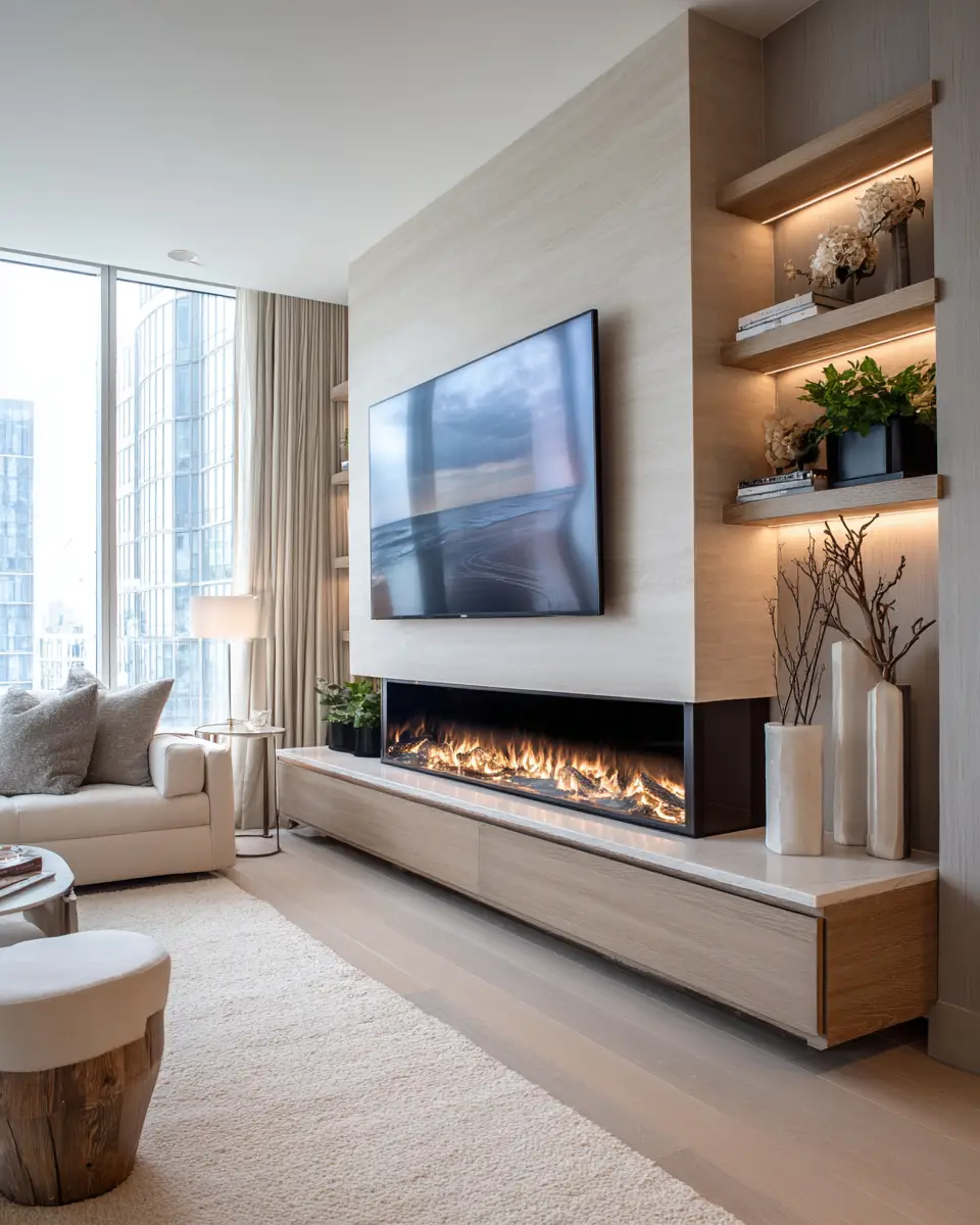 Neutral Contemporary Living Room Decor Ideas