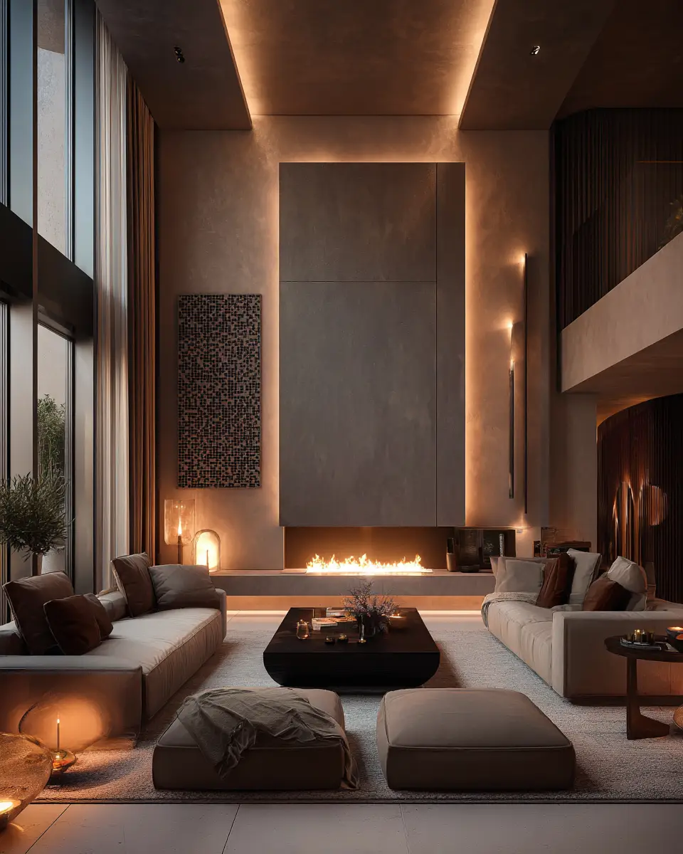 Neutral Contemporary Living Room Decor Ideas