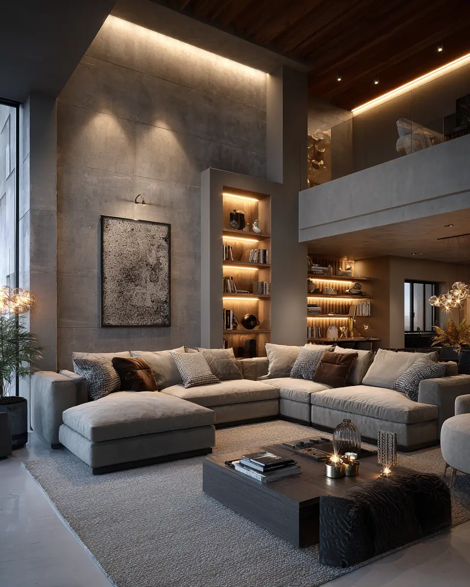 Neutral Contemporary Living Room Decor Ideas